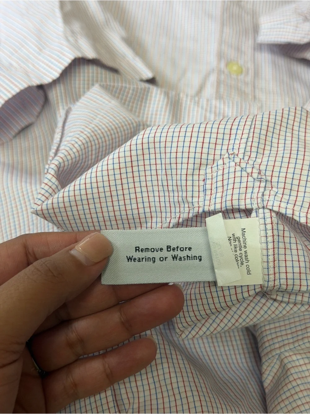 J. Crew Men’s Blue&Red Gingham Button-Down Shirt Short Sleeve